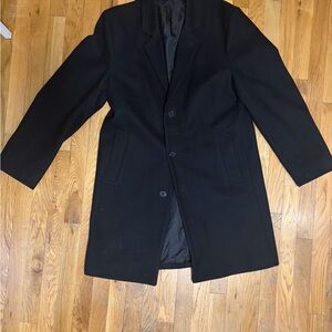 Michael Kors Men's Black Overcoat